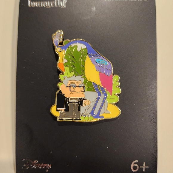 Loungefly Disney Pixar UP Carl and Kevin Jungle Enamel Pin NEW - Picture 3 of 12